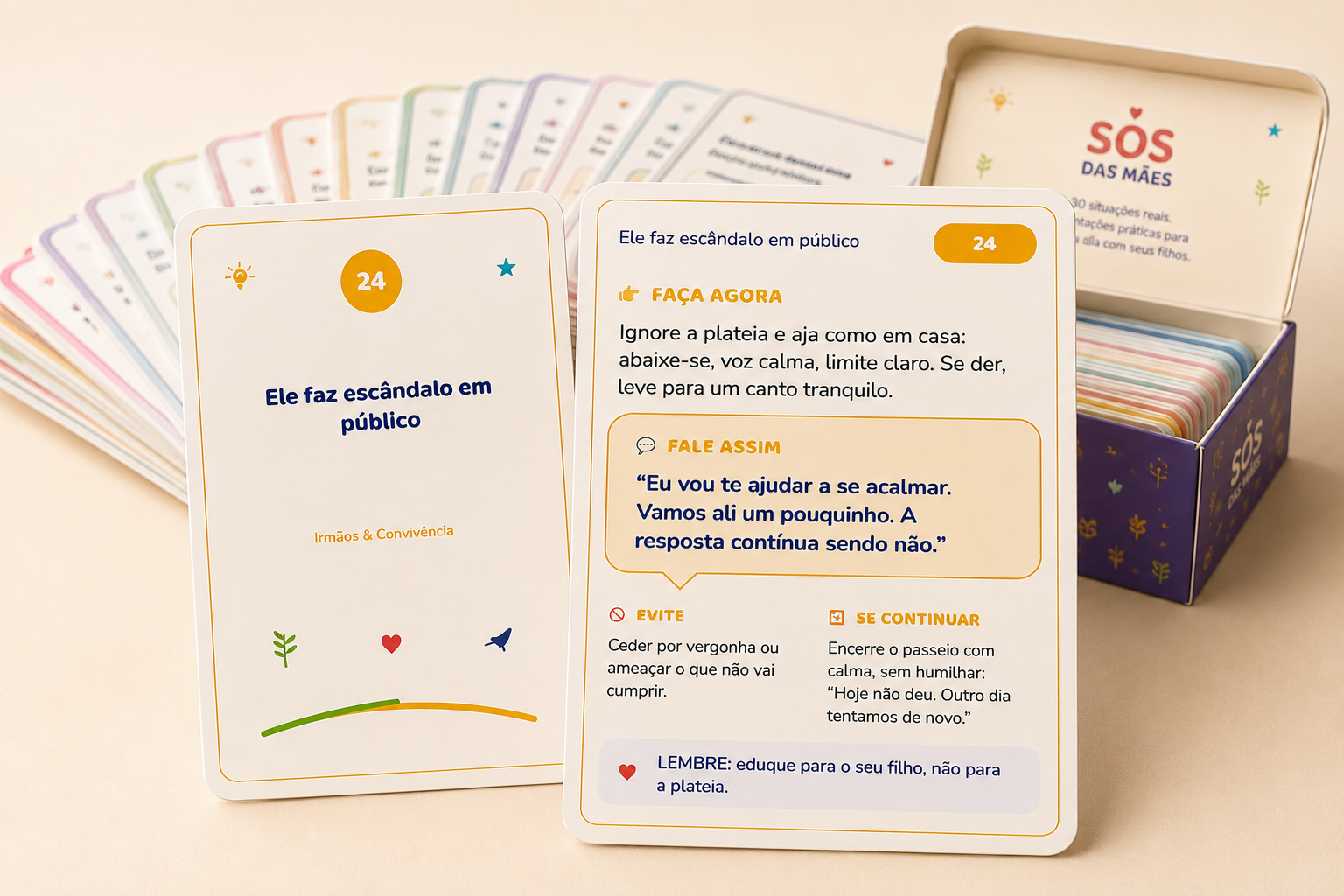 Card mostrando a orientação